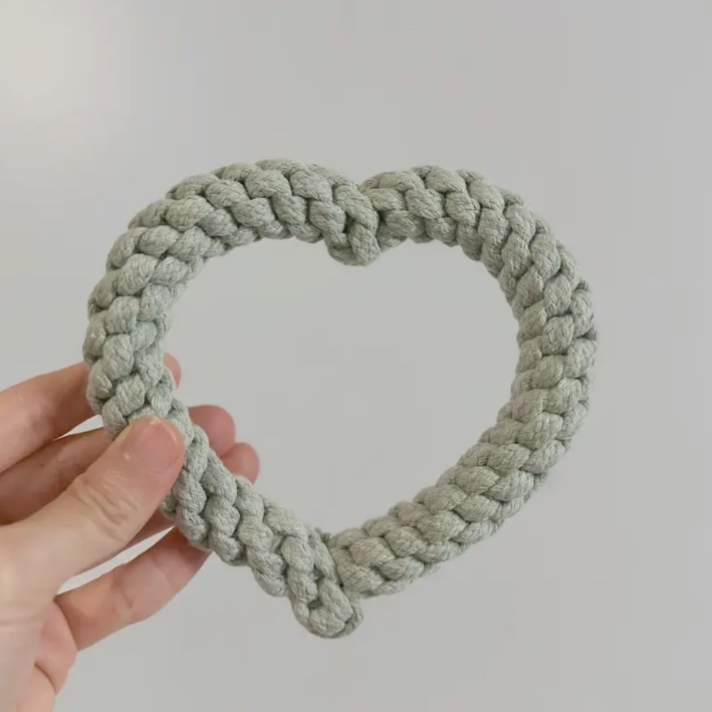 Eco Friendly Seafoam Green Rope Dog Toy